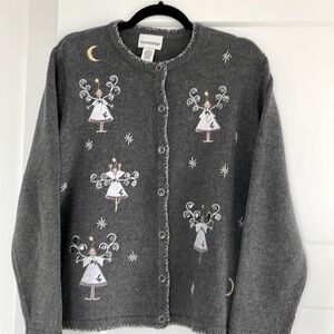 Beautiful details! Breckenridge gray sweater! Gorgeous! Perfect for the holidays